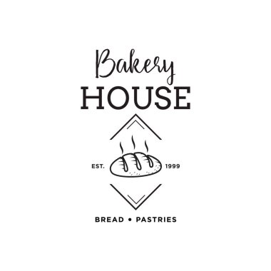 Creative Bakery Concept Logo Tasarım Şablonu, Rozetler