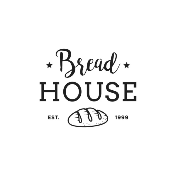 Creative Bakery Concept Logo Tasarım Şablonu Rozetler — Stok Vektör