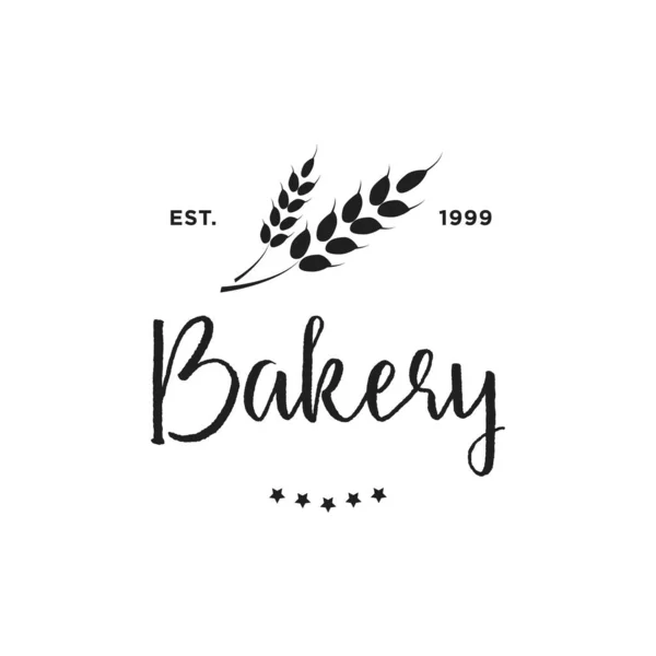 Plantilla Creativa Del Diseño Del Logotipo Del Concepto Panadería Insignias — Vector de stock
