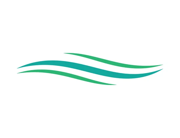 Streszczenie Swoosh Vector Logo Szablon — Wektor stockowy