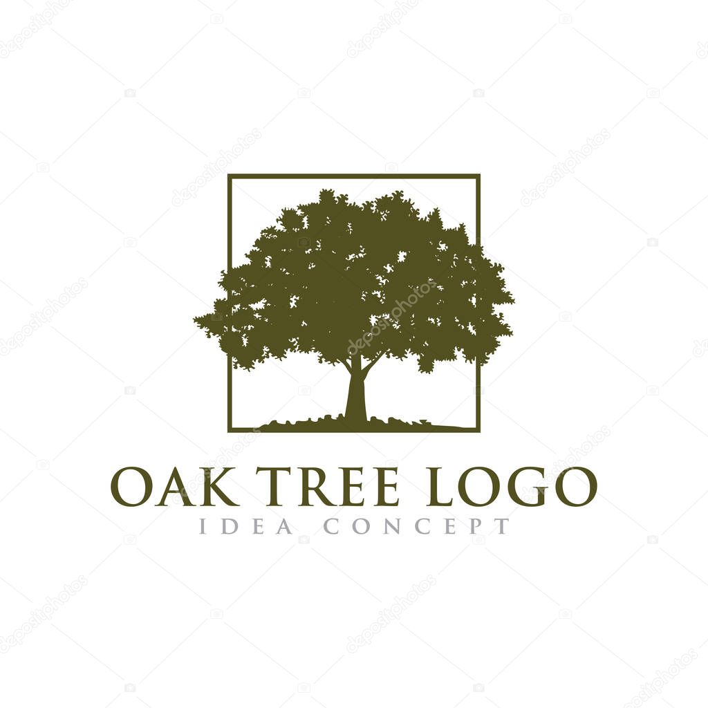 Oak Tree Logo Design Template