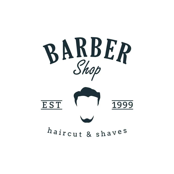 Barber Shop Logo Ontwerpsjabloon Badges Embleem — Stockvector