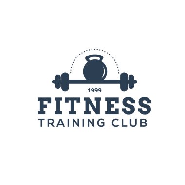 Fitness Gym Logo Tasarım Şablonu, Rozetler