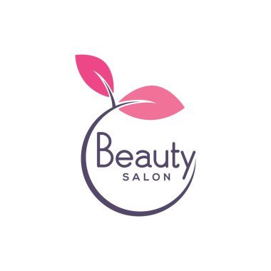 Güzellik kadın konsept logo tasarım şablonu