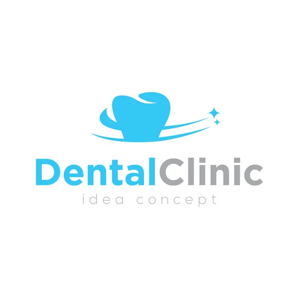 Modelo Design Logotipo Conceito Dental Criativo — Vetor de Stock