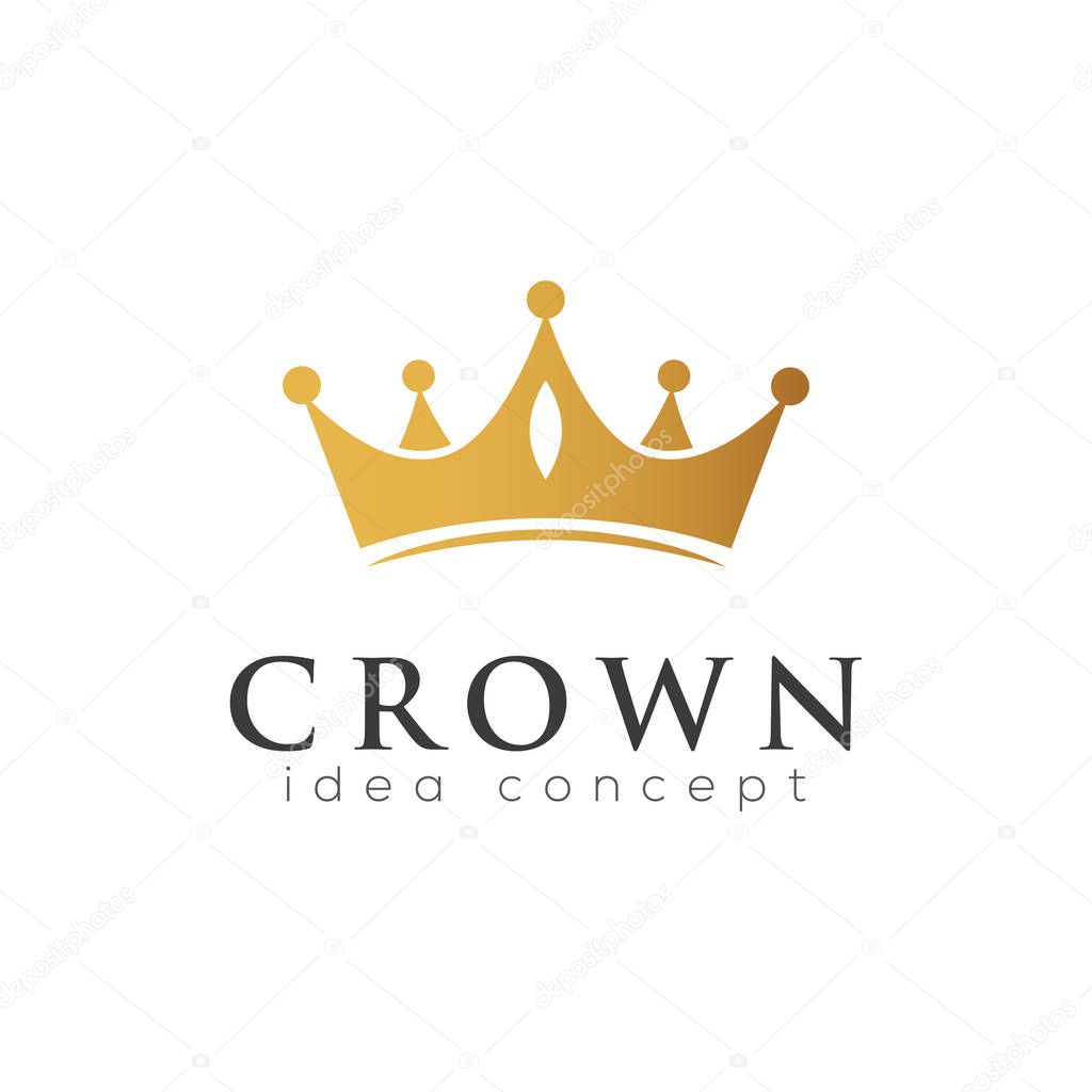 Crown Concept Logo Design Template