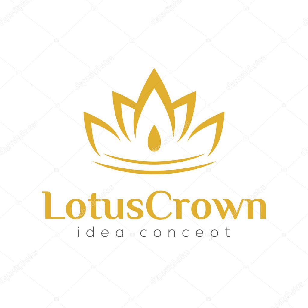 Crown Concept Logo Design Template