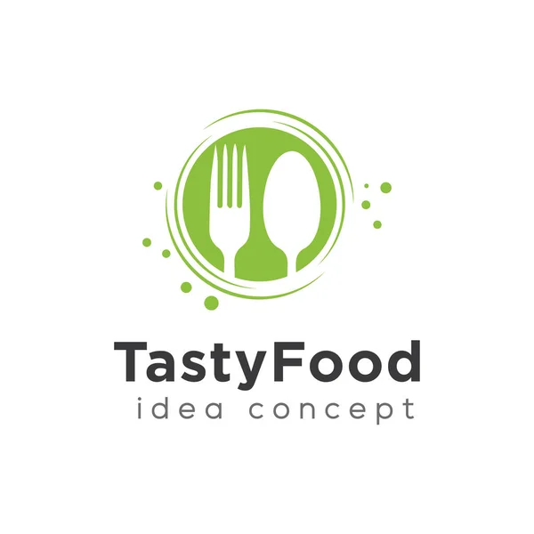 Lebensmittel Konzept Logo Design Vorlage — Stockvektor