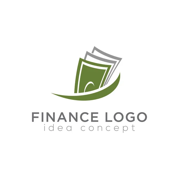 Modello Progettazione Logo Finanza — Vettoriale Stock