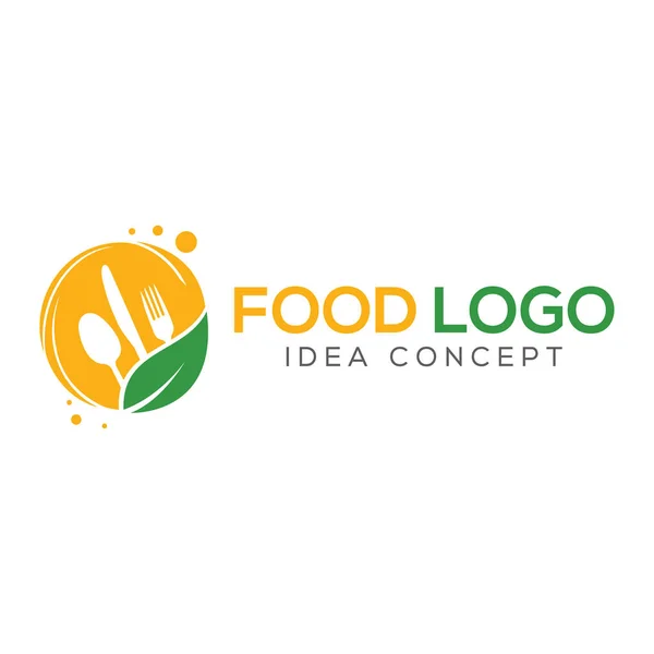 Modelo Design Logotipo Conceito Comida —  Vetores de Stock