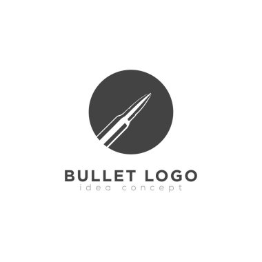Mermi Logosu, Kurşun Simgesi, Atış Kulübü Konsepti Logosu Tasarımı