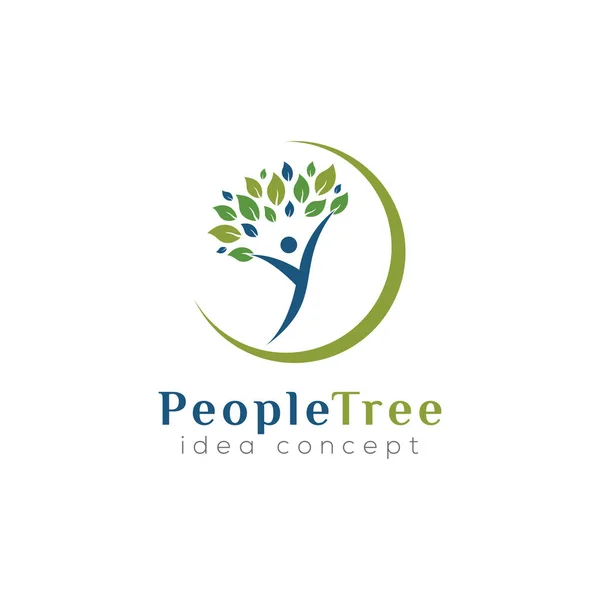 Diseño Del Logotipo People Concept — Vector de stock