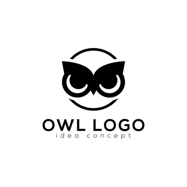 フクロウのロゴ フクロウのアイコン デザインコンセプト — ストックベクタ