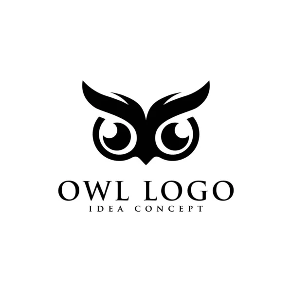 Сова Логотип Сова Значок Концепція Дизайну — стоковий вектор