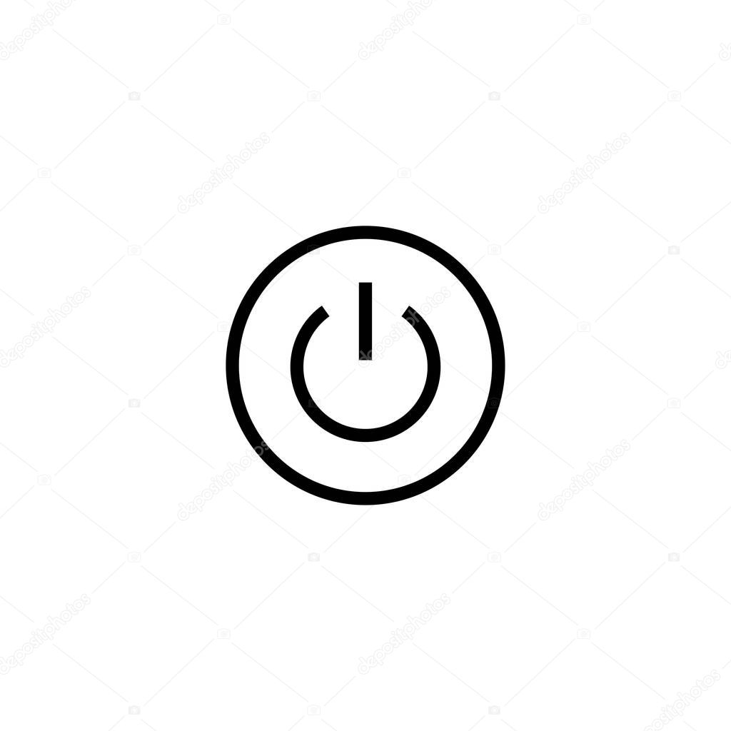 power button icon, vector icon