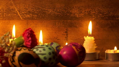 Renkli Paskalya Paskalya yumurta kutlama