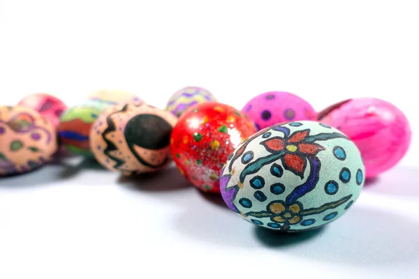 Celebración Colorida Huevos Pascuales Pascua — Foto de Stock