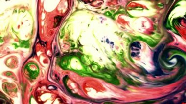 Sanatın Soyut Güzelliği Boya Patladı Renkli Fantezi Yayıldı