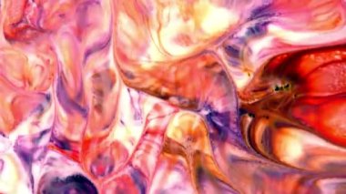 Sanatın Soyut Güzelliği Boya Patladı Renkli Fantezi Yayıldı