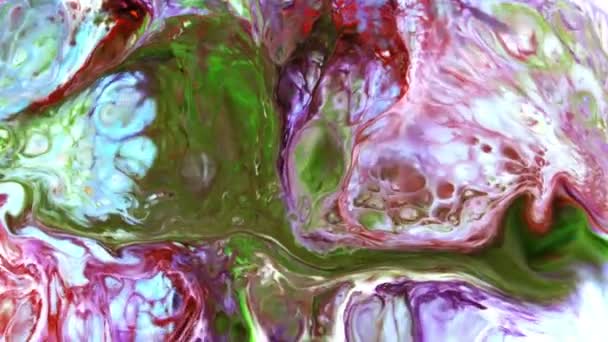 Abstract Schoonheid Van Kunst Inkt Verf Exploderen Kleurrijke Fantasie Verspreiding — Stockvideo