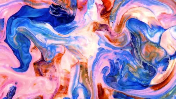 Abstract Schoonheid Van Kunst Inkt Verf Exploderen Kleurrijke Fantasie Verspreiding — Stockvideo