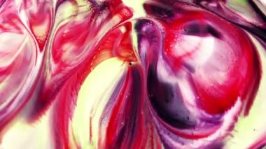 Sanatın Soyut Güzelliği Boya Patladı Renkli Fantezi Yayıldı