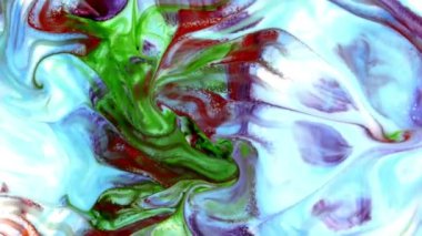 Sanatın Soyut Güzelliği Boya Patladı Renkli Fantezi Yayıldı