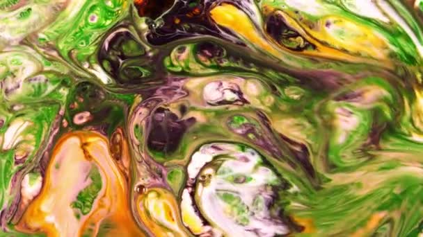 Abstract Beauty Art Ink Paint Explode Colorful Fantasy Spread — Stock Video