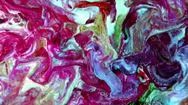 Beleza Abstrata Pintura Tinta Arte Explode Expansão Colorida Fantasia — Vídeo de Stock