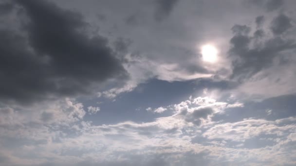 Облака Небе — стоковое видео