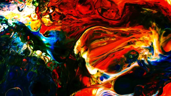 Abstract Beauty Art Ink Paint Explode Colorful Fantasy Spread Mixture — Stock Photo, Image