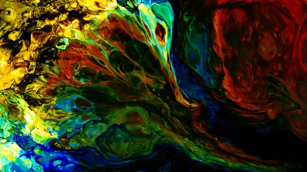 Abstract Beauty Art Ink Paint Esplodere Diffusione Fantasia Colorata Miscela — Foto Stock