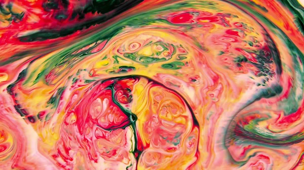 Soyut Sanat Mürekkep Boya Güzelliği Renkli Fantezi Forma Patlayabilir Süt — Stok fotoğraf