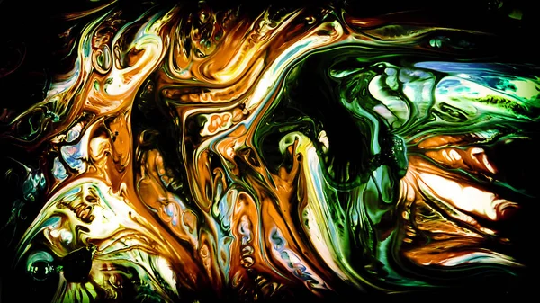 Abstract Beauty Art Ink Paint Esplodere Diffusione Fantasia Colorata Miscela — Foto Stock