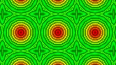 Simetrik soyut geometrik yıldız ve şekiller Kaleidoscope