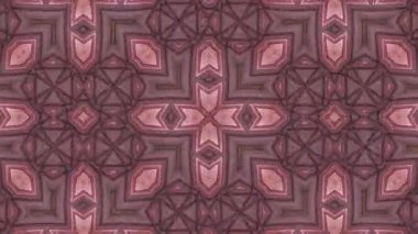 Simetrik soyut geometrik yıldız ve şekiller Kaleidoscope