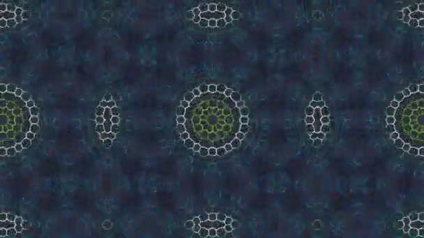 Abstract Symmetric Geometric Stars Shapes Kaleidoscope — Stock Video