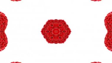 Simetrik soyut geometrik yıldız ve şekiller Kaleidoscope