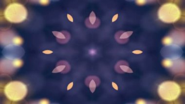 Simetrik soyut geometrik yıldız ve şekiller Kaleidoscope