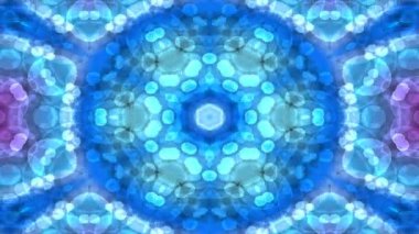 Simetrik soyut geometrik yıldız ve şekiller Kaleidoscope