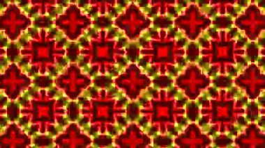 Simetrik soyut geometrik yıldız ve şekiller Kaleidoscope