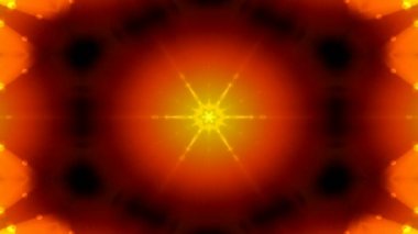 Simetrik soyut geometrik yıldız ve şekiller Kaleidoscope