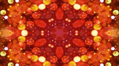 Simetrik soyut geometrik yıldız ve şekiller Kaleidoscope