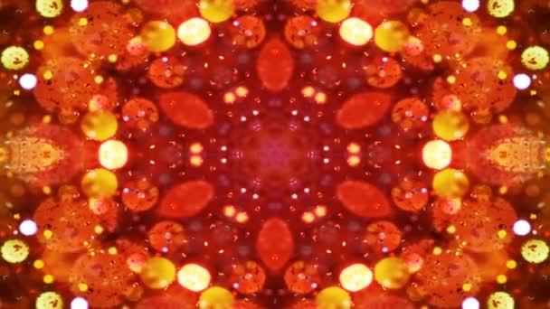 Абстрактні Симетричні Геометричні Зорі Форми Калейдоскоп — стокове відео