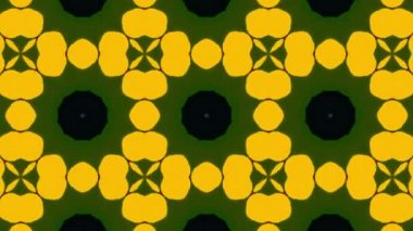 Simetrik soyut geometrik yıldız ve şekiller Kaleidoscope