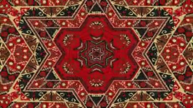 Simetrik soyut geometrik yıldız ve şekiller Kaleidoscope
