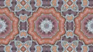 Simetrik soyut geometrik yıldız ve şekiller Kaleidoscope