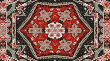 Simetrik soyut geometrik yıldız ve şekiller Kaleidoscope