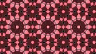 Simetrik soyut geometrik yıldız ve şekiller Kaleidoscope