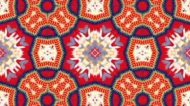 Simetrik soyut geometrik yıldız ve şekiller Kaleidoscope
